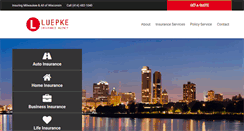 Desktop Screenshot of luepkeinsurance.com