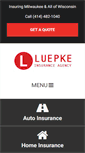 Mobile Screenshot of luepkeinsurance.com