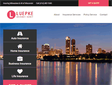 Tablet Screenshot of luepkeinsurance.com